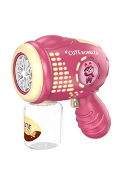 Toybox مسدس فقاعات للأطفال مزود بإضاءة LED، جهاز تفجير فقاعات كهربائي للمرح في الهواء الطلق والحفلات