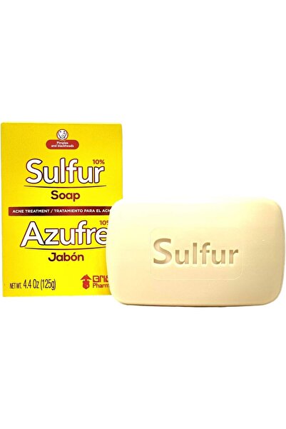 Biosulfur صابون ليندا فاش جريسي لعلاج حب الشباب بالكبريت - 4.4 أونصة