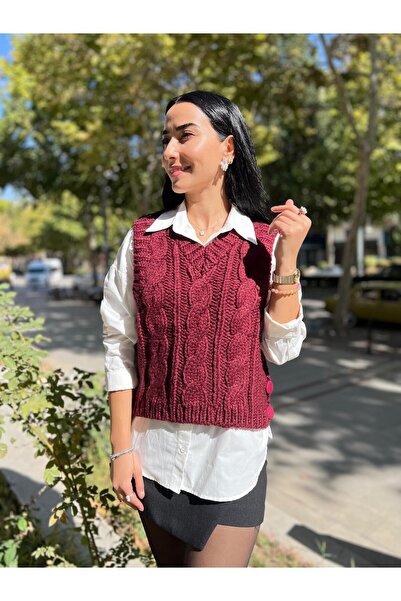 BECCA SIFIR KOL YANLARI DÜĞME DETAYLI SÜVETER