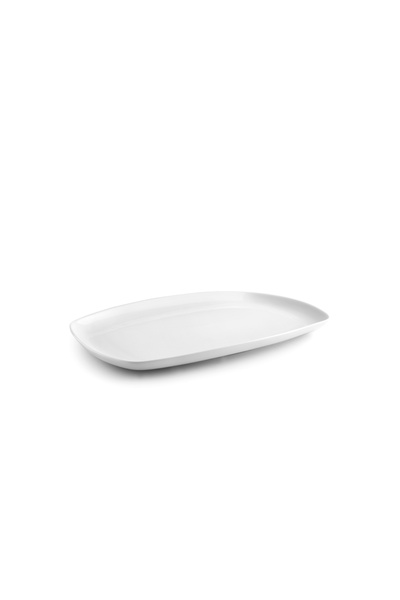 iBiLi -Castilla Blanco serving platter, porcelain, 30x19.5x2.9 cm, white