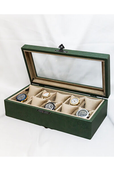 Shansora Design 10 Watch Box, Faux Leather Covered, Custom Made, Handmade, Ac...