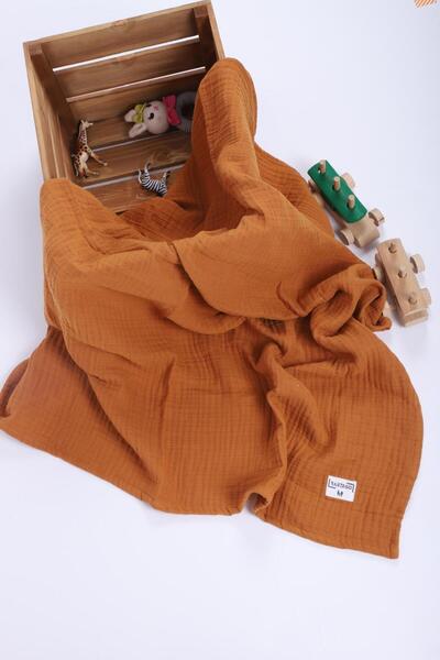 BARZEGO بطانية أطفال ناعمة من الموسلين بأربع طبقات مصنوعة من القطن بنسبة 100%...