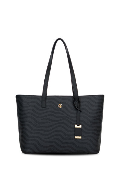 U.S. Polo Assn. Geantă neagră de umăr pentru femei Us26170