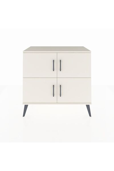 Dienni Hyperion Şifonyer 2 Raflı 4 Kapaklı 88x44x80 Aytaşı-Aytaşı/Antrasit