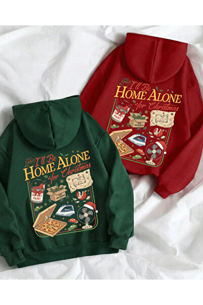 Touz Moda Merry Christmas Oversized Hooded Sweatshirt Hoodie