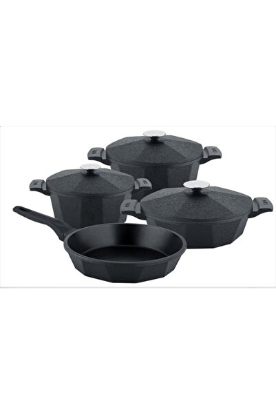 OMS Set de 7 oale OMS-Dodeca, aluminiu, negru