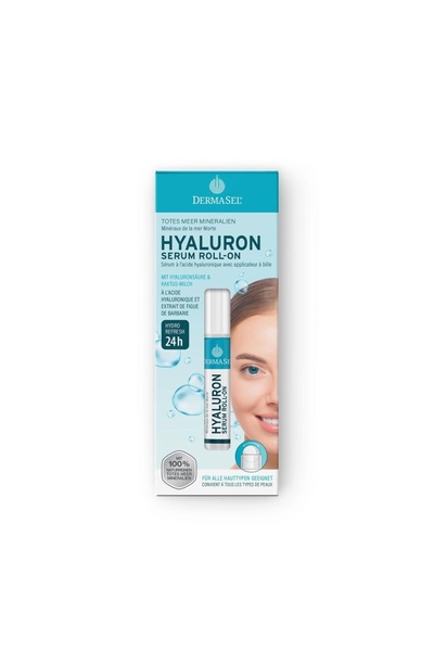 Dermasel Ser roll-on cu acid hialuronic si lapte de cactus 15 ml
