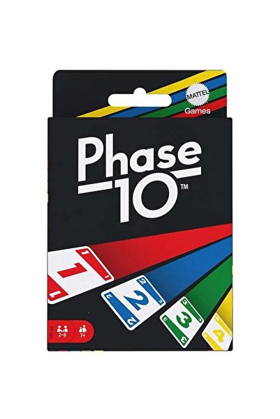 Mattel Games Phase 10 Card Game - Rummy-Style with 10 Phases, Wild & Skip Cards, 2-6 Players, Ages 7+