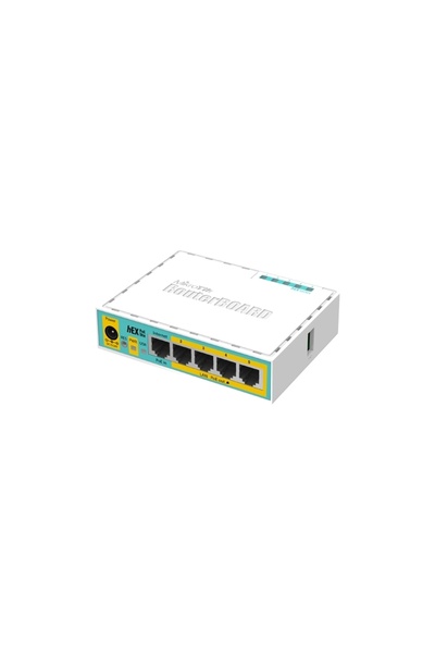 MIKROTIK hEX PoE Lite Router RB750UPr2 — 5x Fast Ethernet, 4x PoE, RouterOS L4