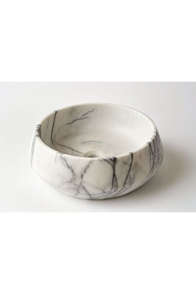 Modestmar Doğal mermer kurna - Leylak mermer lavabo havzası