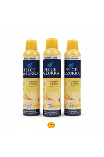 Felce Azzurra Set ASSELTI® – 3 x Spray de cameră Vaniglia e Monoi 250 ml
