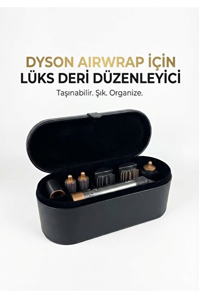 Tcherchi DYS Airwrap İçin Deri Saklama Kutusu Taşınabilir Çanta Düzenleyici