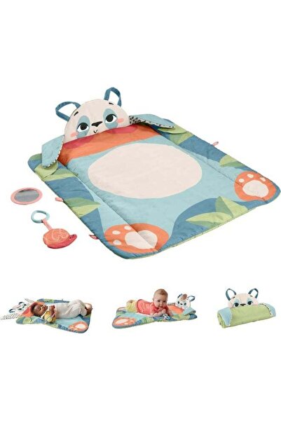 Generic Fisher- Planet Friends Roly-Poly Panda Play Mat - Portable Tummy Time Activity (0+ months)