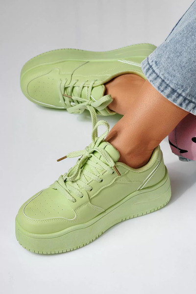 Zaira Adidasi dama verzi din piele ecologica Julia #20708 - 40