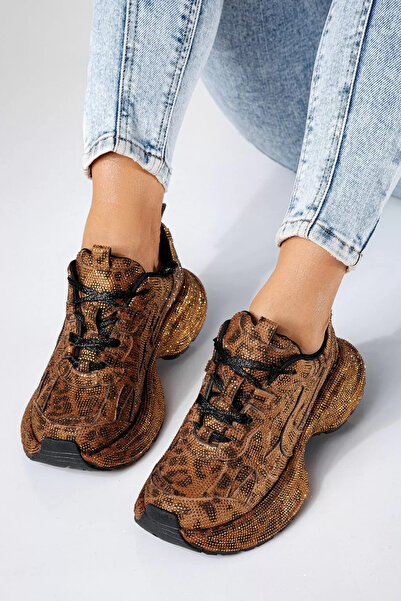 Zaira Adidasi dama leopard din piele ecologica intoarsa Bia #20743 - 40