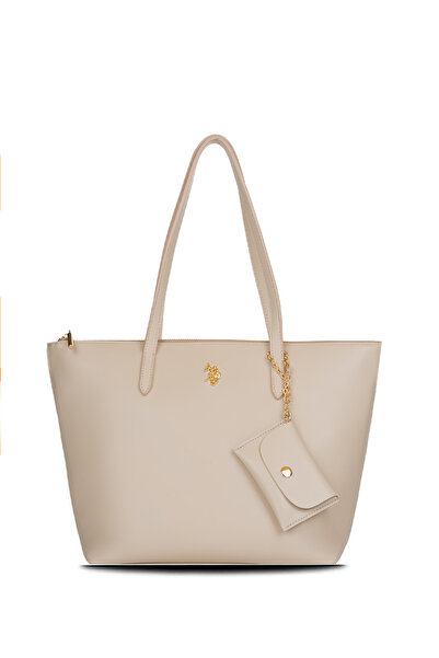 U.S. Polo Assn. Geantă de umăr bej pentru femei Us26196