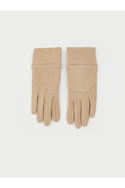LC Waikiki MG TREND'EN Bej Basic Kadın Eldiven