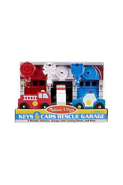 Melissa & Doug Rescue Garage with Cars and Keys, Model 4607 - Multicolor