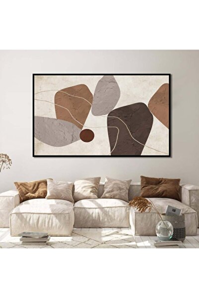 designadv لوحات جدارية كبيرة للصالة - ايطار ابيض