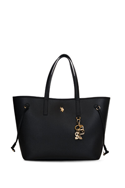 U.S. Polo Assn. Черна дамска чанта през рамо Us26148