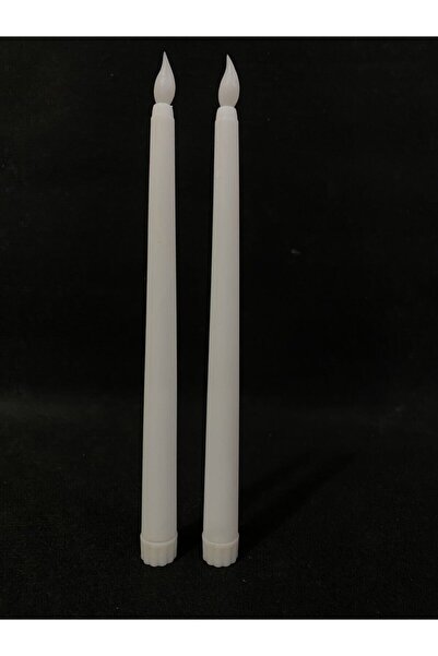 Amentes 2'li Pilli Led Şamdan Mum Seti Harry Potter Mum Seti Yeniden Kullanılabilir Büyük Mum Seti