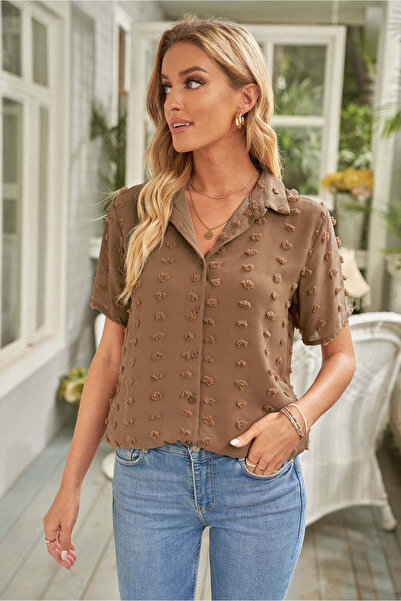 WildFashion P777-8 Casual shirt made of light semi-transparent material and 3...