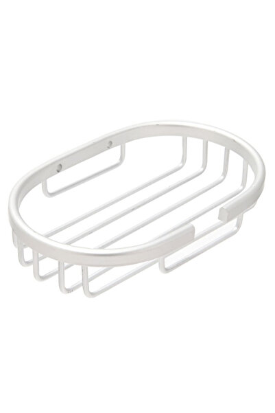 Lawazim Aluminum Soap Dish 13x8cm - Wall Mounted Rustproof Self-Draining Tray