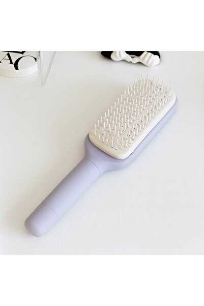 Timebox perie de păr rotativă, curățare retractabilă, antistatică, descurcare...