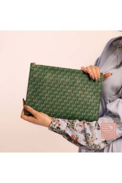 Dakakeen Concept Maya M iPad Case - Premium Green Natural Leather (11 inch)