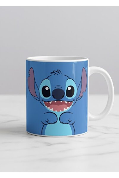 sartre art "Stitch 2 Özel Tasarımlı Porselen Kupa Bardak
