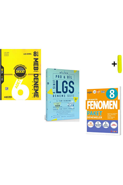 Karma Kitaplar Hız Fenomen Ve Bilfen 8. Sınıf LGS Genel Deneme Yeni