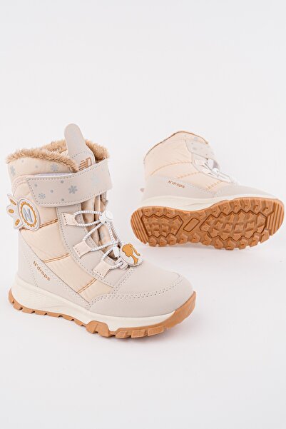 MUGGO Ботуши за момичета с връзки и велкро с подплата от кожа TWINKLE