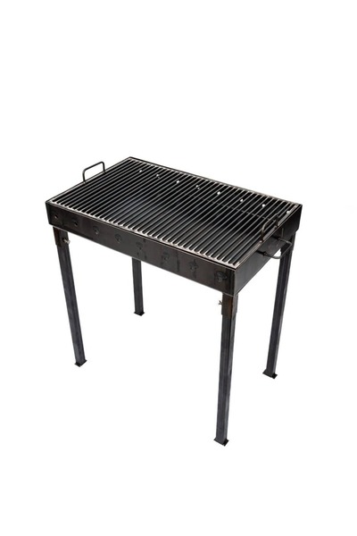 GrillX Family 70×50 – 3 mm steel, Ø8 mm grill grate, detachable legs