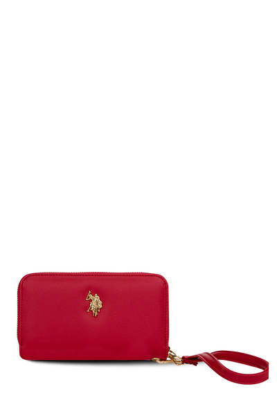 U.S. Polo Assn. Geantă portofoliu roșie pentru femei Usc26347