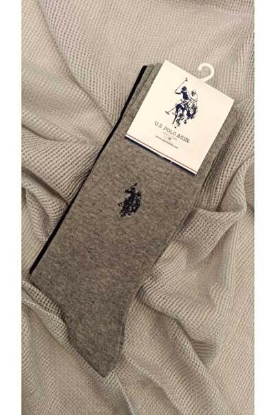 U.S. Polo Assn. Men's Woven Fabric Long 2-Piece Socks