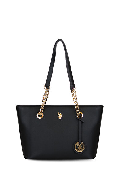 U.S. Polo Assn. Geantă neagră de umăr pentru femei Us26180