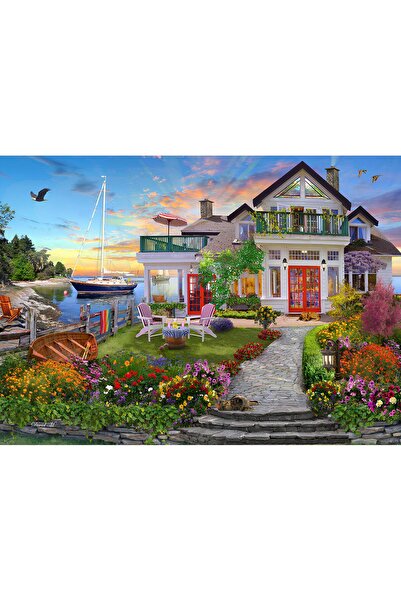 begovart الهروب من الشاطئ، ديفيد ماكلين، منزل مزهر على شاطئ البحر، 500 قطعة، ...