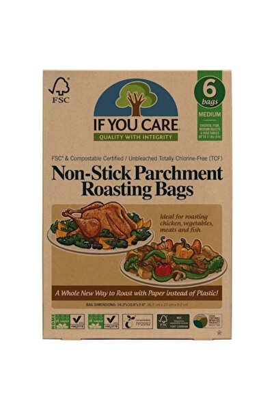 If You Care Pungi de copt compostabile, nealbite, fără clor, mărime medie, 6 ...