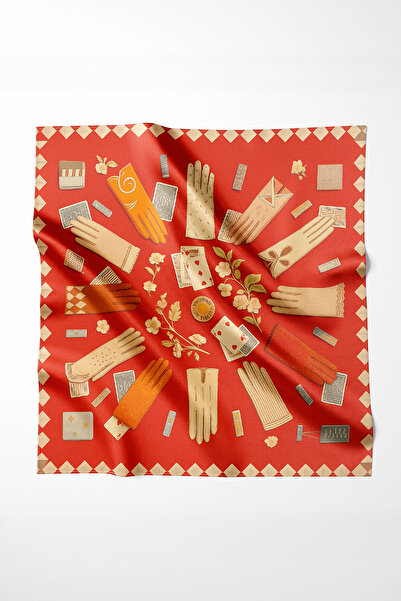 Luma Neckwear Silk Textured Satin Scarf 70X70