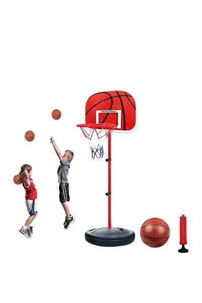 Generic 0TO1 Tec Adjustable Height Portable Basketball Hoop for Kids with Ball and Pump, 63-150cm