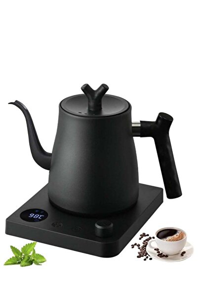 0TO1 TECH غلاية كهربائية ذكية بسعة 1 لتر ذات عنق معقوف مع تحكم في درجة الحرارة