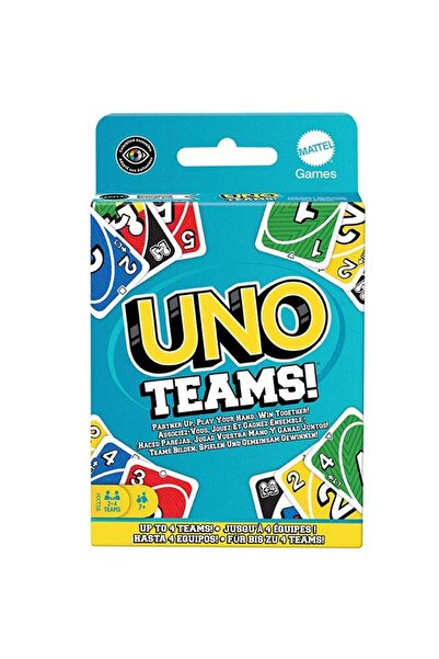 Mattel Games Mattel UNO Teams Card Game – For Players 7+, Up To 4 Teams