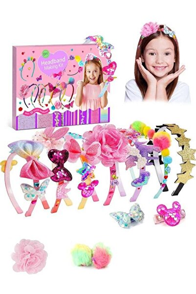 Generic مجموعة صنع طوق رأس على شكل ليمونة - مجموعة حرفية لصنع طوق رأس للبنات ...