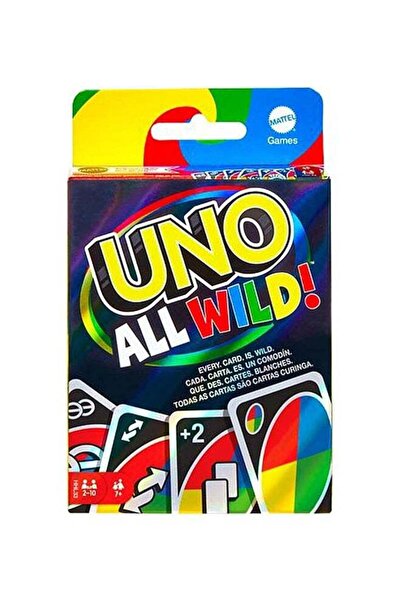 Mattel Games Original UNO All Wild Card Game – Fast-Paced All-Wild Action, Ages 7+