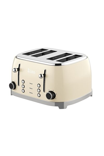Zilan ZLN 1214 Retro Toaster, 1500 W, 4-Slice, 6 Levels, Defrost/Reheat/Cance...
