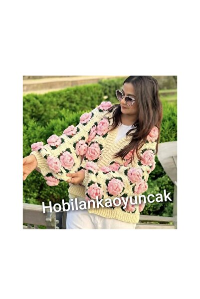 hobilanka Women's Rose Cardigan