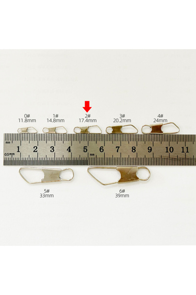 Choice 100 قطعة من موصلات صيد الأسماك المصنوعة من الفولاذ الكربوني، مقاس 2، م...