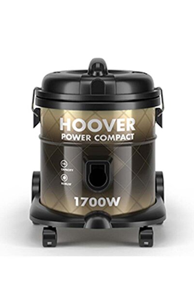 Hoover مكنسة كهربائية أسطوانية صغيرة الحجم 15 لتر 1700 واط CDCY-T0XS أسود وذهبي