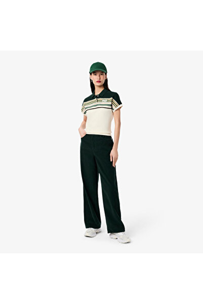 Lacoste بنطال مخملي واسع - HF5346-00-YZP