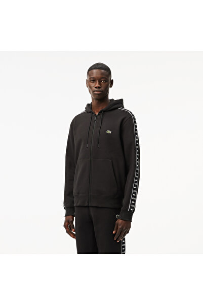 Lacoste Logo Stripe Zip-Up Hoodie - SH7457-00-031